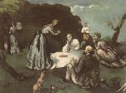 Paul Cezanne Dejeuner sur l herbe painting